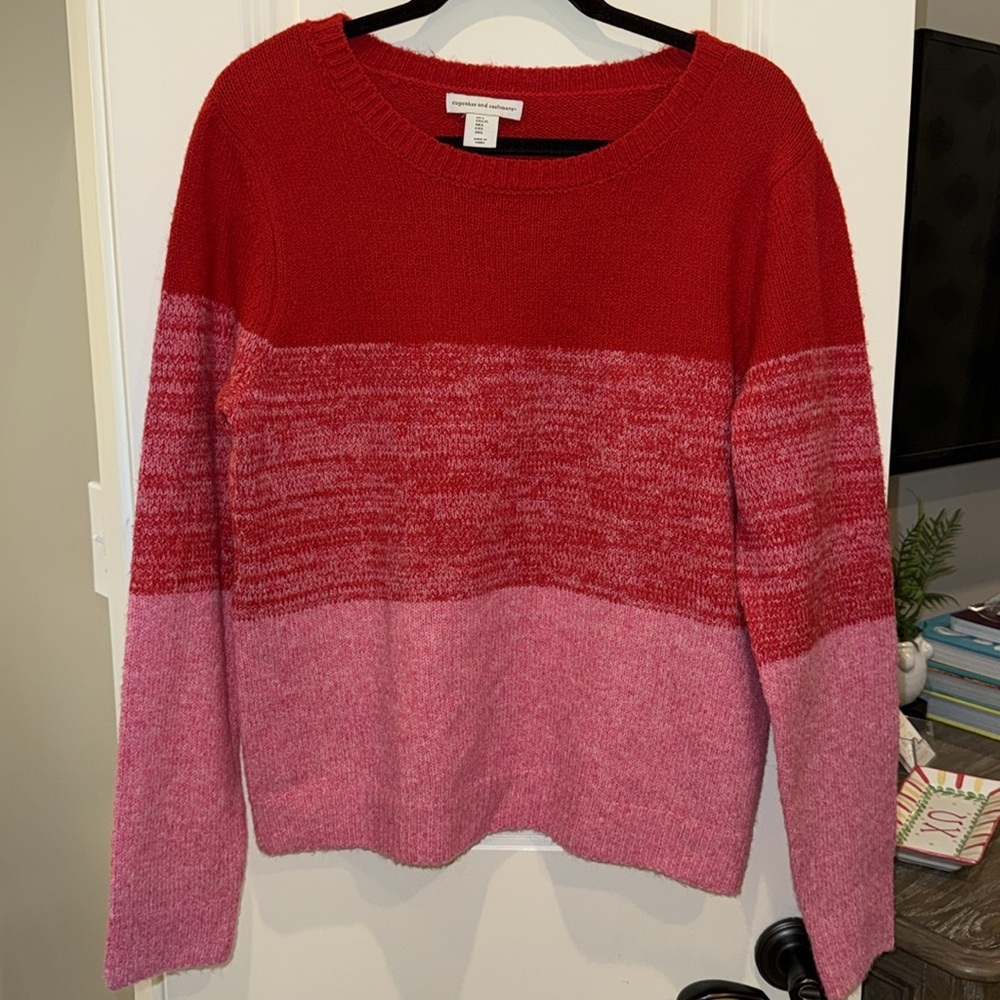 Cupcakes and Cashmere Pink & Red Sweater - Picture 2 of 7